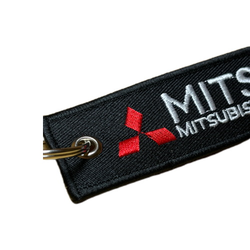 Embroidered Mitsubishi Keychain